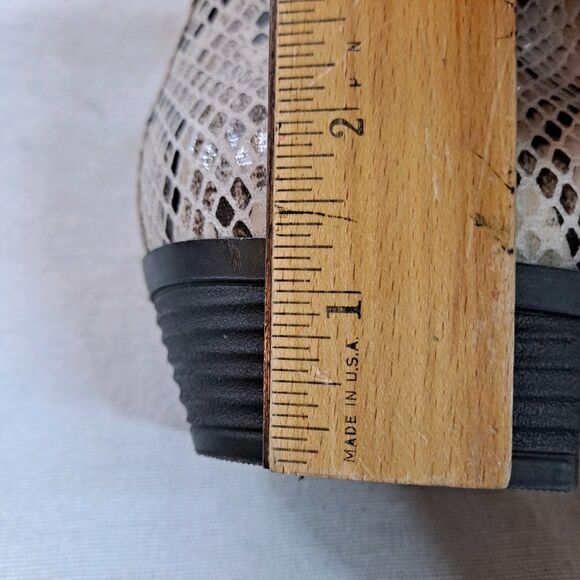 Anneliese Tulsa Booties Womens Sz 9M Snakeskin Print Tan Fabric - Picture 7 of 10